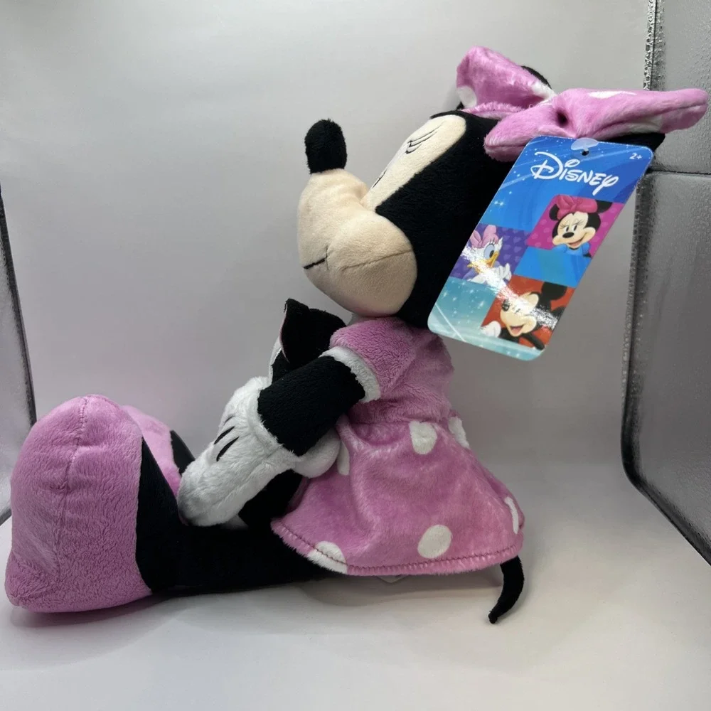 Disney Minnie Mouse & Figaro Plush‎ Cat Plushie Kitty New Pink White Black